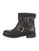 Jimmy Choo Leather Moto Boots