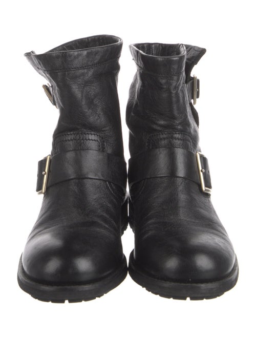 Jimmy Choo Leather Moto Boots