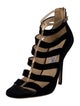 Jimmy Choo Suede Cutout Accent Gladiator Sandals