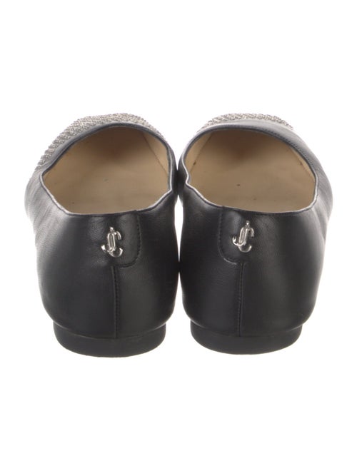 Jimmy Choo Leather Animal Print Ballet Flats