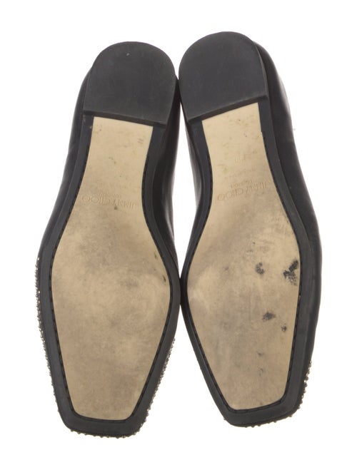 Jimmy Choo Leather Animal Print Ballet Flats