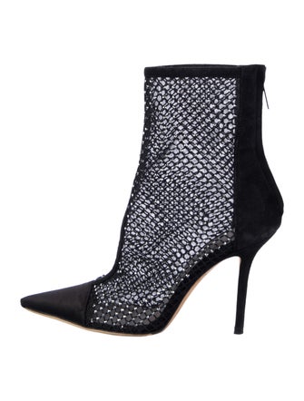 Jimmy Choo Suede Crystal Embellishments Boots