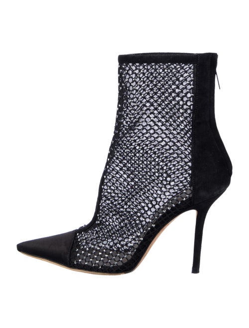 Jimmy Choo Suede Crystal Embellishments Boots
