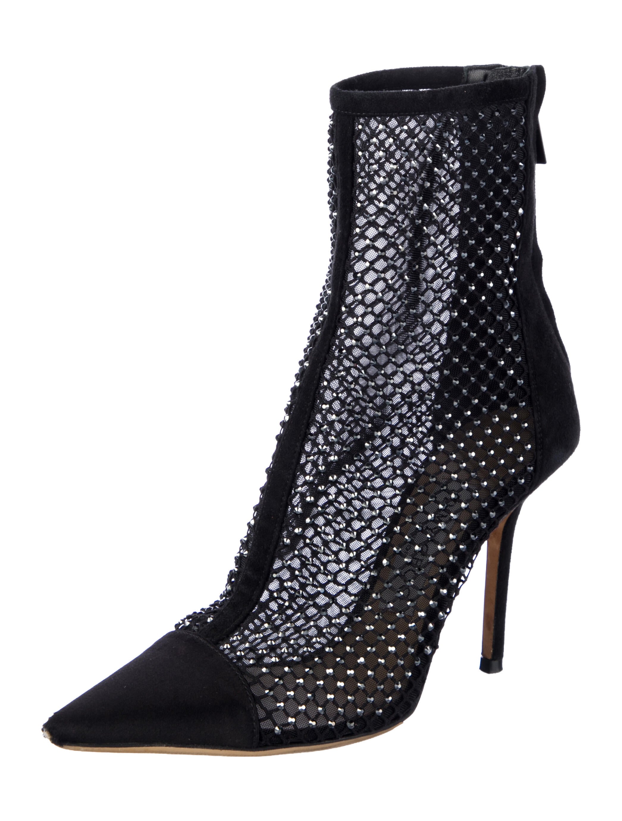 Jimmy Choo Suede Crystal Embellishments Boots