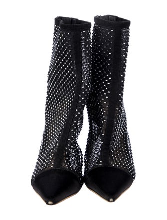 Jimmy Choo Suede Crystal Embellishments Boots