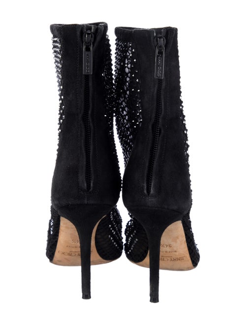 Jimmy Choo Suede Crystal Embellishments Boots
