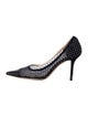 Jimmy Choo Mesh Crystal Embellishments Pumps