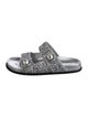 Jimmy Choo Glitter Beaded Accents Slides