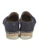 Jimmy Choo Denim Whipstitch Trim Espadrilles