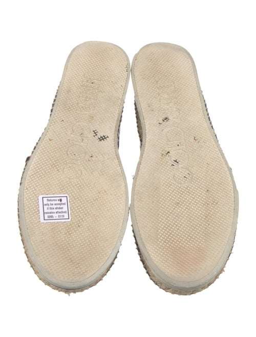 Jimmy Choo Denim Whipstitch Trim Espadrilles