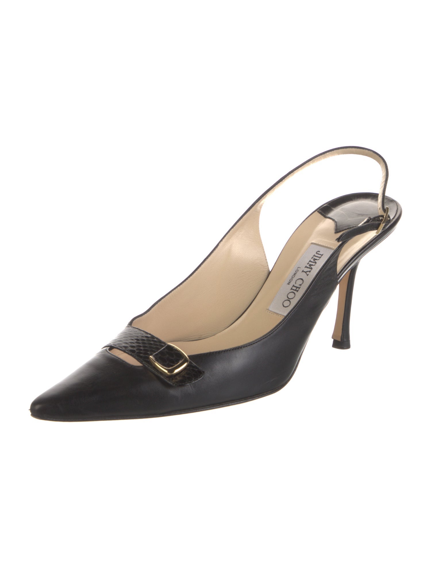 Jimmy Choo Leather Slingback Pumps