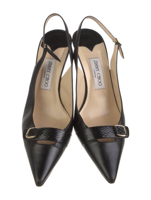 Jimmy Choo Leather Slingback Pumps