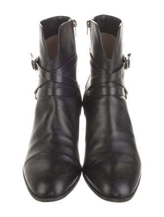 Jimmy Choo Leather Moto Boots