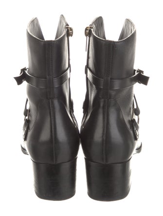 Jimmy Choo Leather Moto Boots