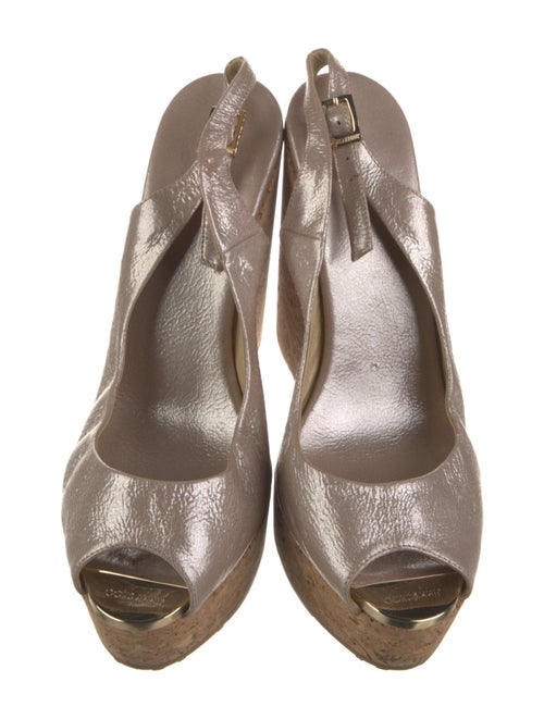 Jimmy Choo Leather Slingback Sandals