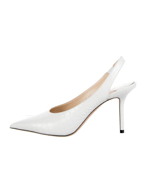 Jimmy Choo Embossed Leather Slingback Pumps