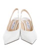 Jimmy Choo Embossed Leather Slingback Pumps