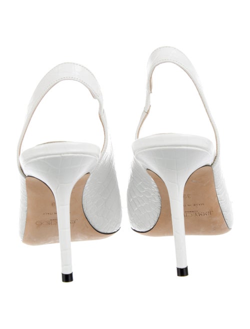 Jimmy Choo Embossed Leather Slingback Pumps