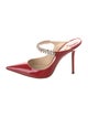 Jimmy Choo Patent Leather Crystal Embellishments Mules