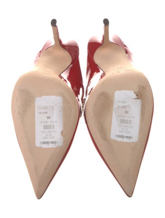 Jimmy Choo Patent Leather Crystal Embellishments Mules