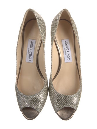 Jimmy Choo Glitter Glitter Accents Pumps