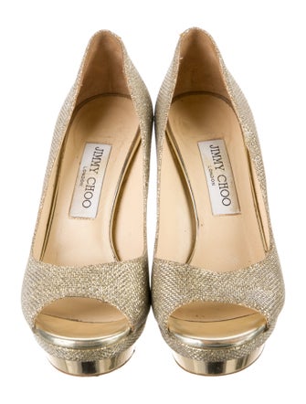 Jimmy Choo Glitter Glitter Accents Pumps