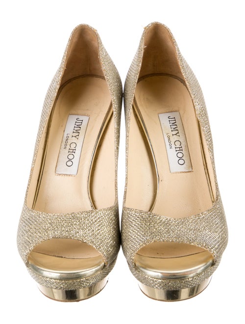 Jimmy Choo Glitter Glitter Accents Pumps