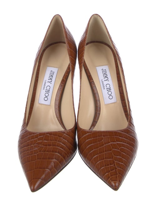 Jimmy Choo Crocodile Printed Pumps