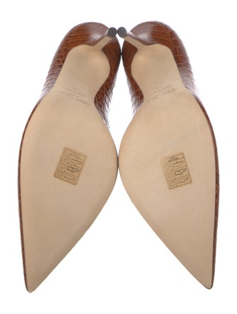 Jimmy Choo Crocodile Printed Pumps