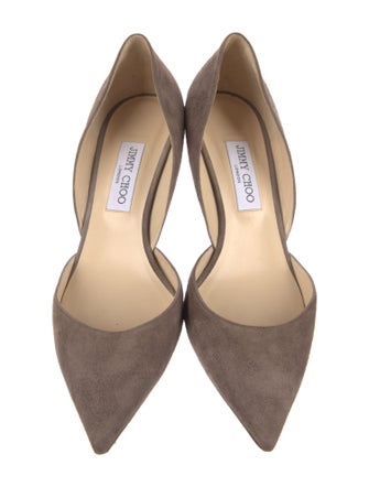 Jimmy Choo Suede D'Orsay Pumps