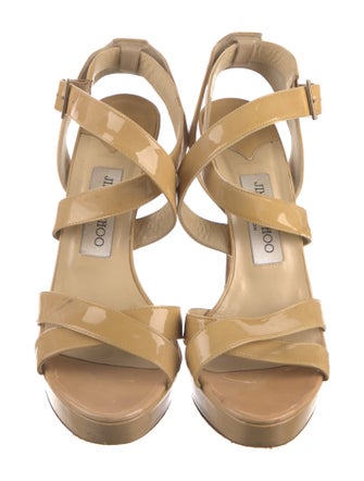 Jimmy Choo Patent Leather Slingback Sandals