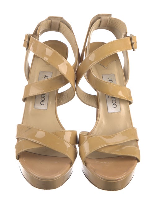 Jimmy Choo Patent Leather Slingback Sandals