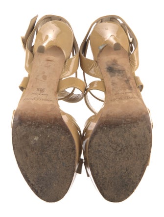 Jimmy Choo Patent Leather Slingback Sandals