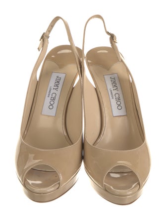 Jimmy Choo Patent Leather Slingback Pumps