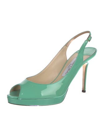 Jimmy Choo Patent Leather Slingback Pumps