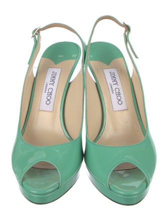 Jimmy Choo Patent Leather Slingback Pumps