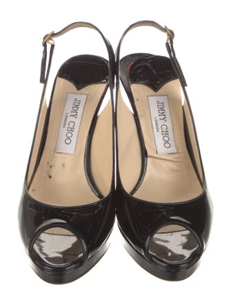 Jimmy Choo Patent Leather Slingback Pumps
