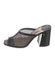 Jimmy Choo Mesh Mesh Accents Slides