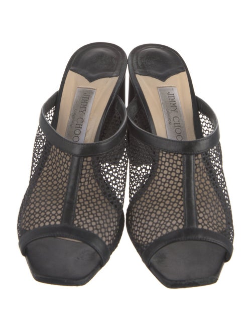 Jimmy Choo Mesh Mesh Accents Slides