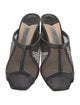 Jimmy Choo Mesh Mesh Accents Slides