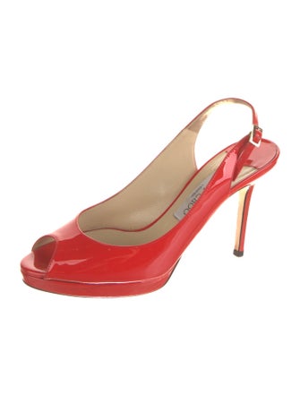 Jimmy Choo Patent Leather Slingback Pumps