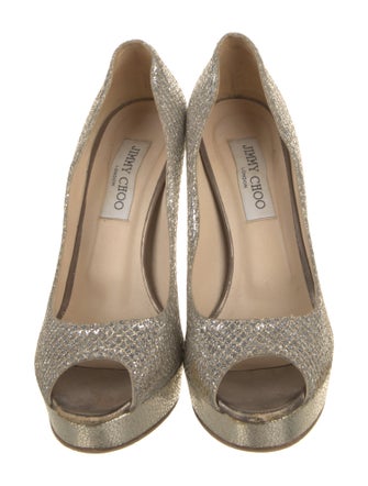 Jimmy Choo Glitter Glitter Accents Pumps