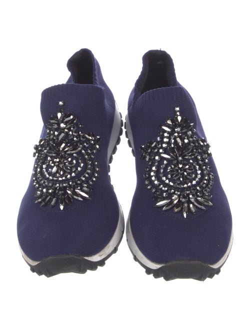 Jimmy Choo Crystal Embellishments Sneakers