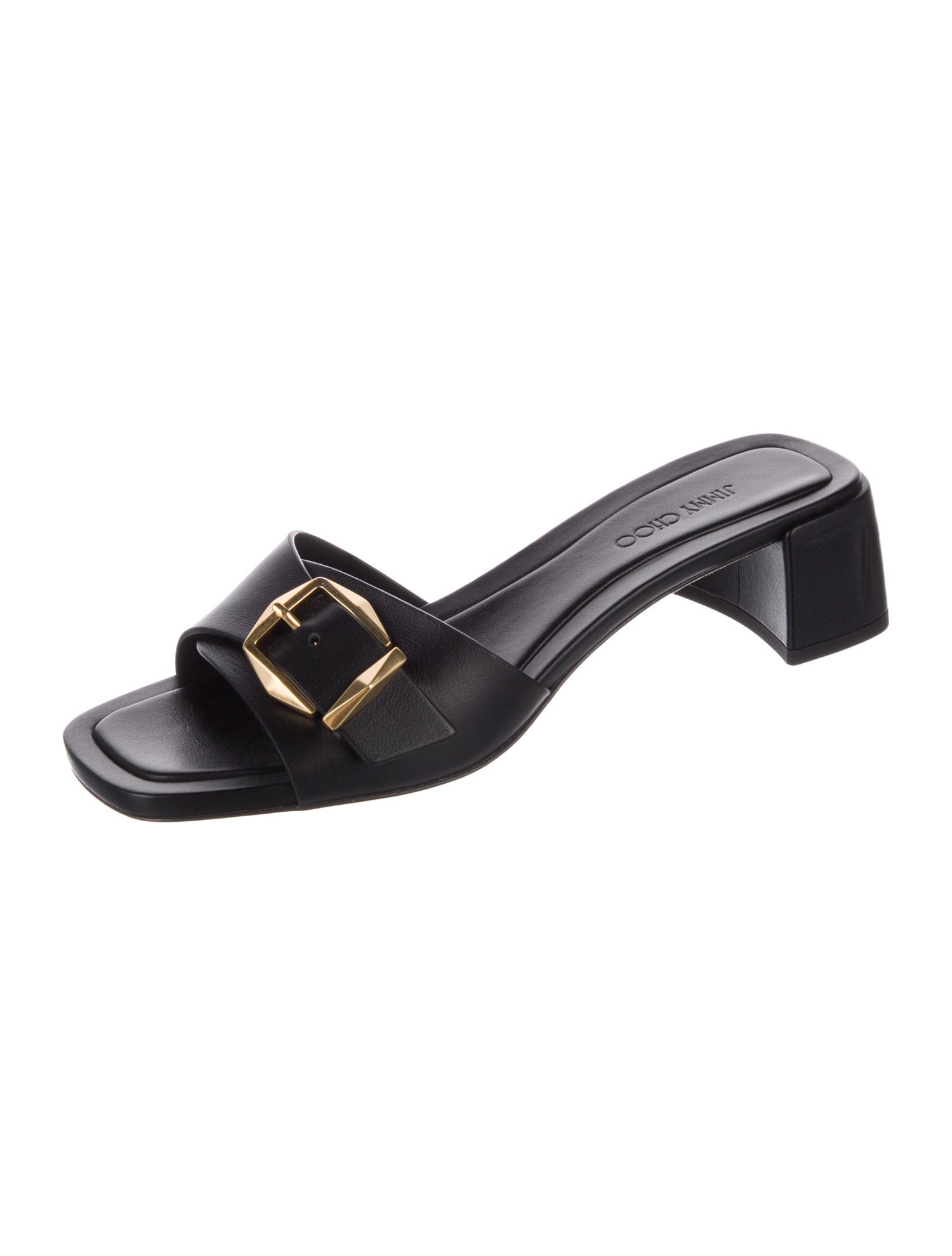 Jimmy Choo Leather Slides
