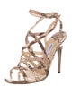 Jimmy Choo Snakeskin Animal Print Sandals