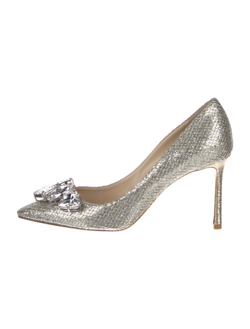 Jimmy Choo Glitter Crystal Embellishments Pumps