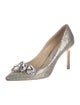 Jimmy Choo Glitter Crystal Embellishments Pumps