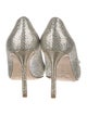 Jimmy Choo Glitter Crystal Embellishments Pumps