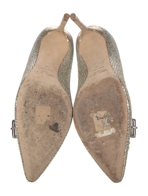 Jimmy Choo Glitter Crystal Embellishments Pumps