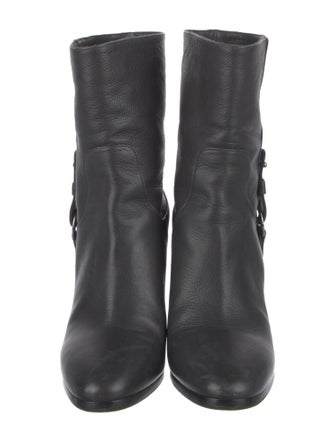 Jimmy Choo Leather Moto Boots